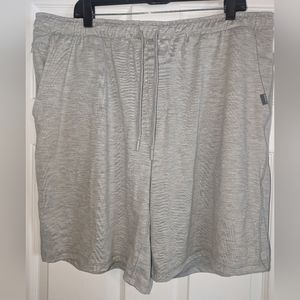 Eddie Bauer Men’s Lounge Shorts Side Zip Pocket, Back Pocket, Drawstring Grey XL